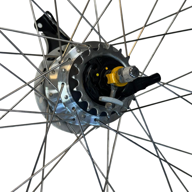 26 inch achterwiel voor bakfiets | Shimano Nexus Inter 7 | SG-C3001-7R | Babboe | Compleet | Zwart