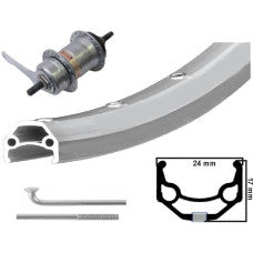 KGS Achterwiel 28 Inch (622) Shimano Nexus 3 Remnaaf – ZAC19 Velg Zilver | RVS Spaken