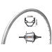 KGS Achterwiel 28 Inch (622) Shimano Nexus 7 SG-C3001-7R Rollerbrake – Zac 2000/421 Velg Zilver | RVS Spaken