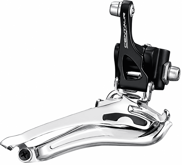 Campagnolo Centaur 11 Voorderailleur 2x11 Speed – Braze-On | Mechanisch | Zwart/Zilver