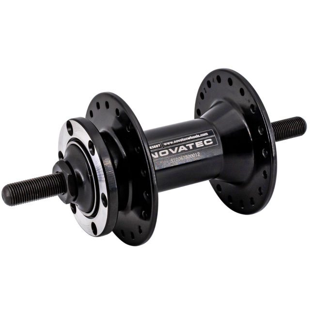 Novatec D763SBT Voornaaf 36G 6-Bouts Zwart – J-Bend Naaf voor E-bike & Babboe Bakfiets