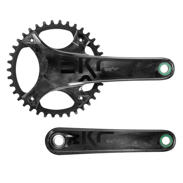 Crankstel Campagnolo Ekar UT 13V | CARBON | 172.5MM | 38T | Zwart