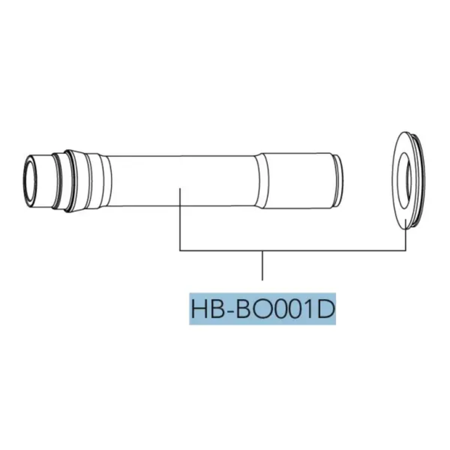 Campagnolo Vorderachse aus Aluminium für HB-BO001D - Silber