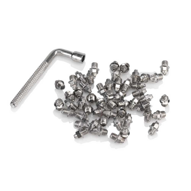 XLC Plattformpedal-Stiftset M4x9mm PDX12 | Silber | 50 Stück 