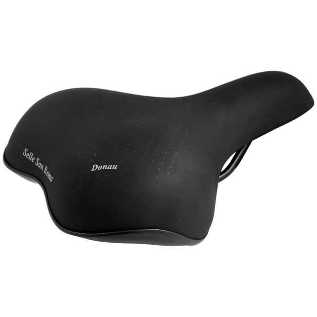 Selle San Remo Donau 3210 Fietszadel Dames – Comfort Zadel Zwart voor Stadsfiets & Trekkingfiets