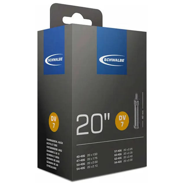 Schwalbe Big Apple Motion Buitenband 20 x 2.00 (50-406) Zwart Reflex + Schwalbe DV7 Binnenband