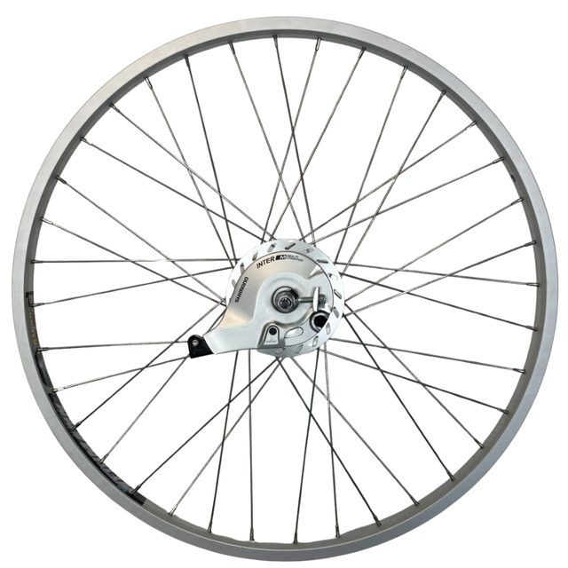 26 inch achterwiel voor bakfiets | Shimano Nexus Inter 7 | SG-C3000-7R | Babboe | Compleet | Zilver