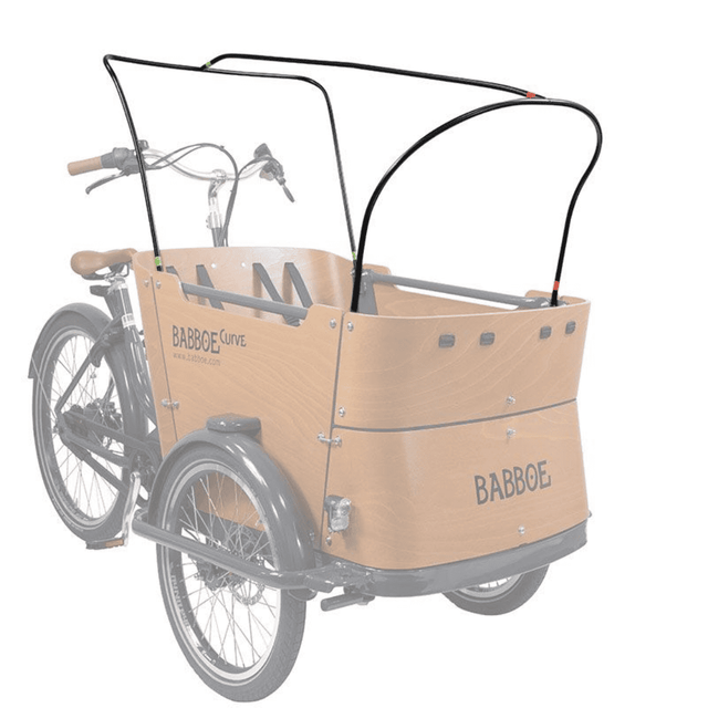 Babboe Curve Stangenset Regenverdeck & Sonnendach Anthrazit – HWWX-6600