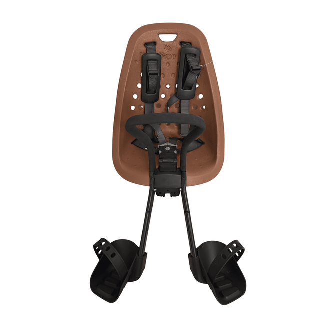 Thule Yepp Mini Voorzitje Bruin Set – Inclusief Windscherm en Montageadapter