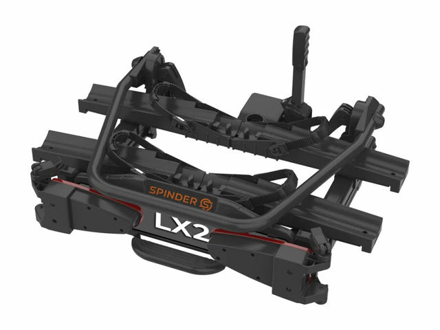 Spinder LX2 Fietsendrager -  2 E-bikes -  15 Kg - Voor brede banden en frames - Brede U-beugel - Zwart - 2026 Model